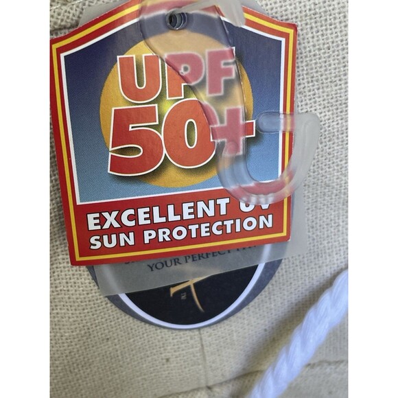 SCALA NWT UPF 50+ Sun Hat Bucket Hat OS cotton Cream Natural Linen Color main image 13